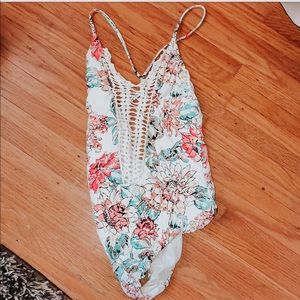 One piece bathing suit